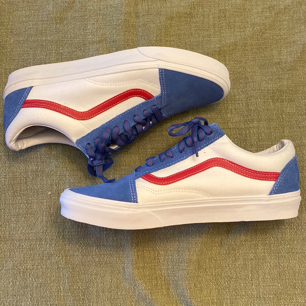 Vans Old Skool Red White & Blue Classic Shoes